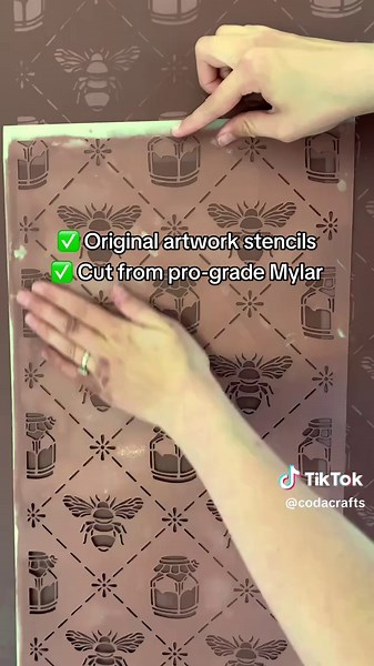 Cottagecore DIY: Honey Bee Stencil Craft Idea