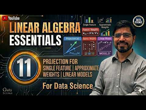 11 Projection matrix for single feature rectangular dataset