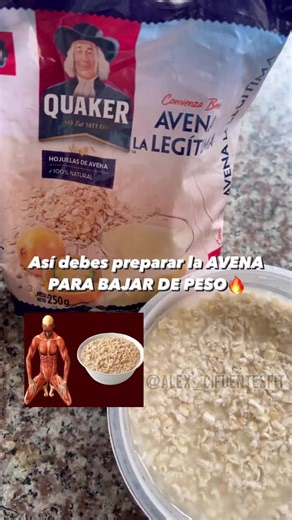 Cómo preparar avena para bajar de peso