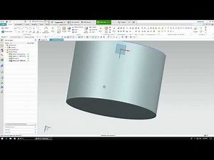 Subtract extrude a wedge from a cylinder in NX 12
