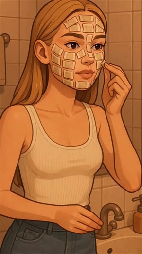 A confident girl turns her strange beauty ritual into content, wearing a snus face mask at school. Attention feels like admiration, until one moment reveals the truth — leaving her alone in a silent hallway. #usa #story