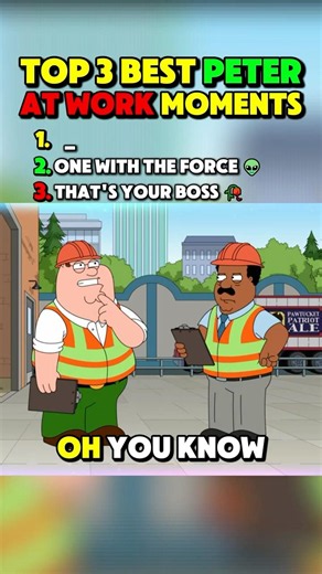 Ranking Best Peter At Work Moments #familyguy
