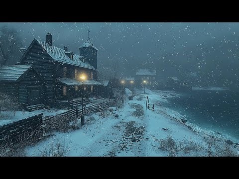 Powerful Wind and Snow Ambience for Deep Sleep and Focus | Fall Asleep Instantly to Blizzard