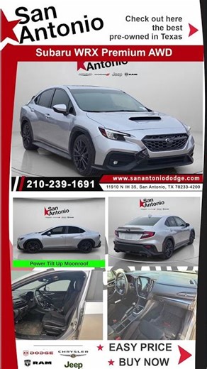 Pre-Owned 2023 Subaru WRX Premium AWD