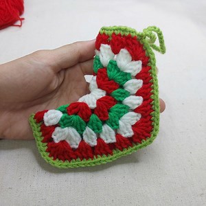 Mini Crochet Christmas Stocking Pattern PDF Video Tutorial – Easy Ornament - Etsy