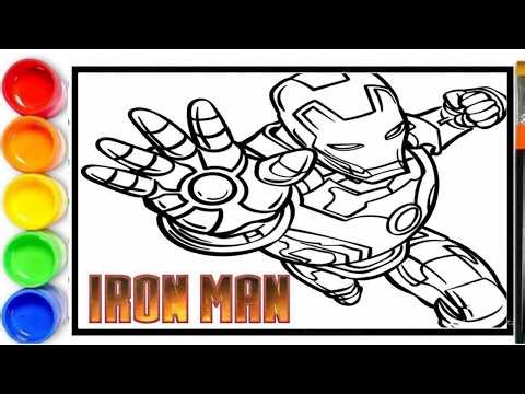 How to draw Iron Man Step By Step - Iron Man Drawing For Kids | Easy Drawing For Kids