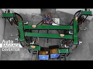DIY Airport Baggage Diverter Conveyor System using QR Scan