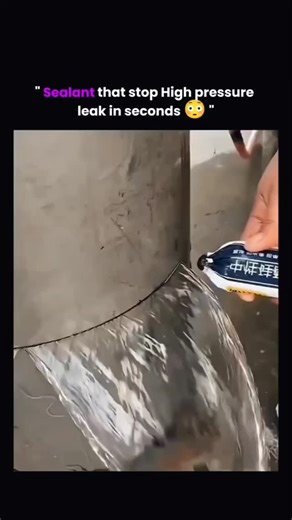 Information | science | technology on Instagram: "This leak doesn’t slow down. It doesn’t drip. It explodes — and this sealant stops it in seconds 💥🛠️ High-pressure leaks are one of the most dangerous failures in any industrial system. Whether it’s a pipeline, hydraulic line, or pressurized joint, once pressure escapes, it usually means shutdowns, massive losses, or serious accidents. But what you’re seeing here is a sealant engineered to work against the pressure, not after it. The moment it’