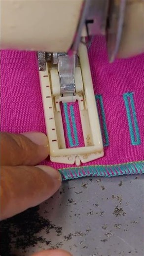 Old Sewing Machine Buttonhole Technique 2 #DIYFashion #SewingAtHome #ButtonholeSewing