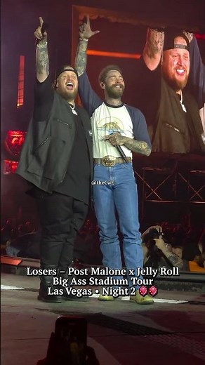 Post Malone x Jelly Roll singing 'Losers' LIVE… chills 🥶