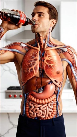 What Happens🤯Inside Your Body When You Drink Coca-Cola#digestivesystem #food #shorts #anatomy #asmr