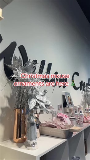 Christmas mouse ornaments are a huge trend. We just put out some super cute ones! 🐭 🐭 We are open Saturday until 6 pm and Sunday, 11-4. 🎄🎄 | Willow Creek Clothing & Collectibles