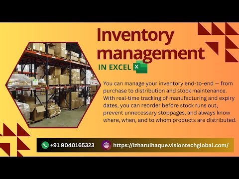 Inventory Management System in Excel | Automated Stock, Purchase & Distribution Tracker