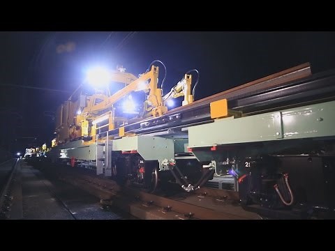 東北新幹線でレール交換 開業３５年、作業を公開