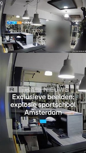 Exclusieve beelden: explosie sportschool Amsterdam | RTL Nieuws