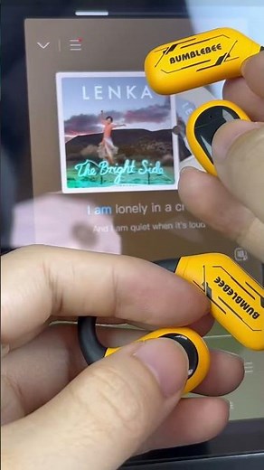 Limited-Time Bumblebee Earphones: Open-Ear, Waterproof, and Lightweight#earphones