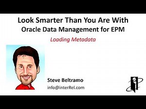 Loading Metadata using Data Management
