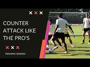Soccer TACTICS - COUNTER ATTACKING Training Sessions