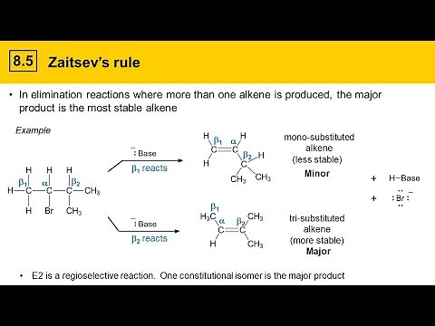 8.5 Zaitsev's Rule