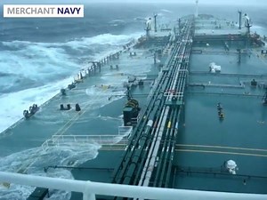 Ship VLCC in storm | Merchant Navy