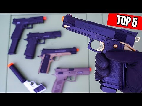 TOP 5 Airsoft Pistols Money can Buy! *Review/Shooting Test*