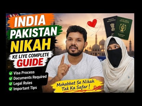 India Pakistan nikah 🇮🇳🇵🇰 visa guide documents required legal rules important tips