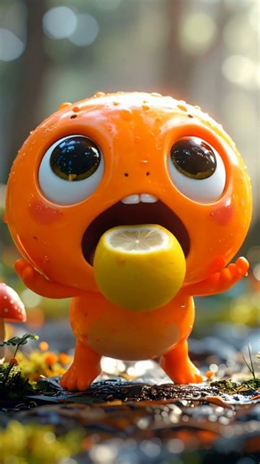 Tiny Tries a SOUR Lemon! 🍋😖 Funny Reaction #Shorts