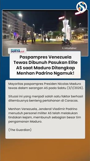 ULAH KEJI Pasukan Elite AS! Bunuh Semua Paspampres Presiden Venezuela saat Tangkap Maduro