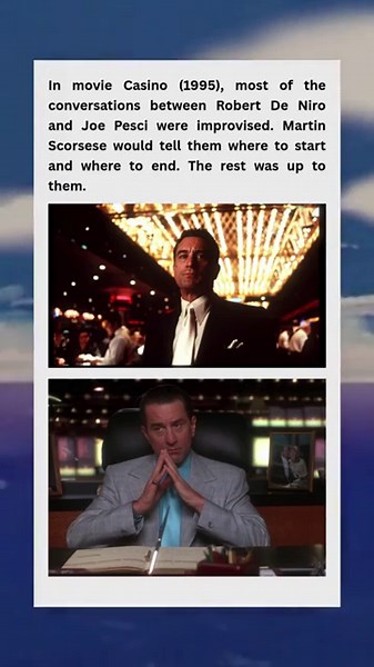 Casino (1995) - De Niro & Pesci Unscripted Vegas