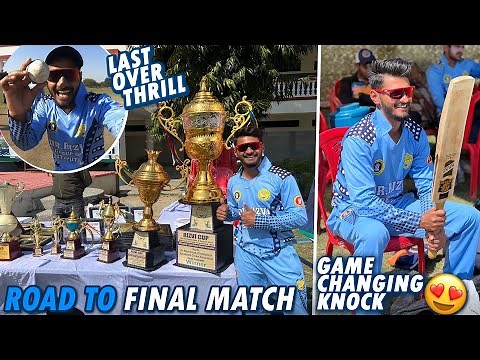 Ankit Kumar played a game changing knock in a semi final match 😍 || Last over thrill match 🔥