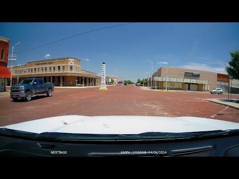 Dashcam: Driving through the City of Tulia, Texas