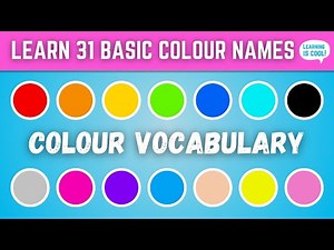31 BASIC COLOURS IN ENGLISH | Colour Vocabulary for English Learners
