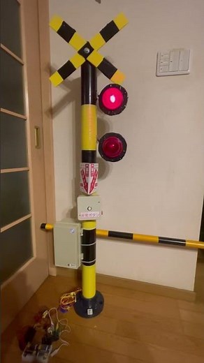 DIYで自作踏切作ってみた！ #鉄道 #踏切