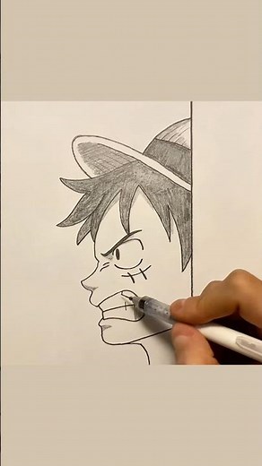 How to Draw Monkey D. Luffy | Easy Anime Drawing | Step by Step | for Beginners