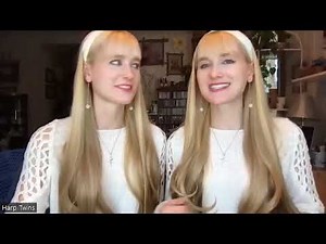 Interview with the "Harp Twins" - promoting the 2022 - Christmas Concert #harp #harptwins