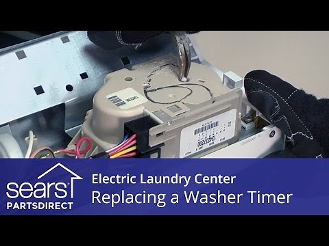 How to Replace an Electric Laundry Center Washer Timer (Kenmore, Frigidaire)