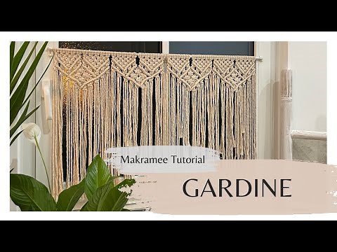 Knüpf-Tutorial für Makramee Gardine | für Anfänger geeignet