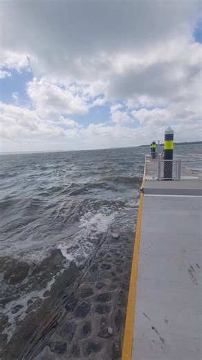 Current conditions as seen The Great Sandy Straits from Poona Beach.. 9:30am. | The Bay Today