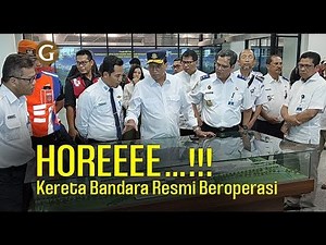 Kereta Bandara Di Stasiun Manggarai Resmi Beroperasi