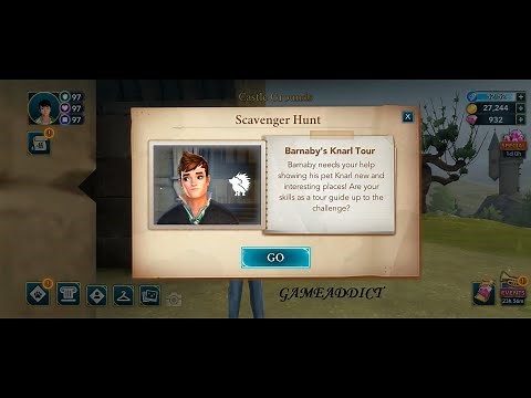 HARRY POTTER HOGWARTS MYSTERY– Scavenger Hunt, Barnaby's Knarl Tour, All Correct Locations/Answers