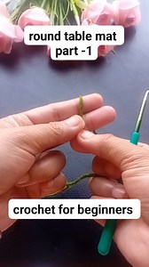 round table mat/part -1 #ilovecrochet #crochet #crochetforbeginners #craft #viral #foryou | Julia's Craft & Crochet