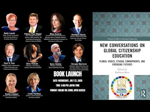 Book Launch New Conversations on Global Citizenship Education (Routledge) Edited by Emiliano Bosio