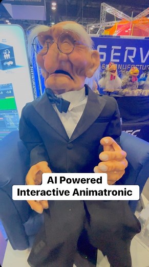 4.6K views · 47 reactions | An interactive animatronic powered by AI on display at IAAPA 2023 #iaapa #animatronics #iaapa2023 | In The Loop | Facebook