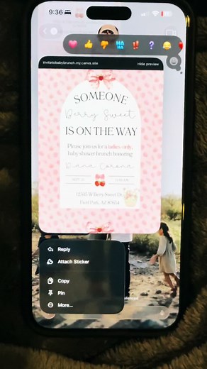 Scrollable Baby Shower Invitations