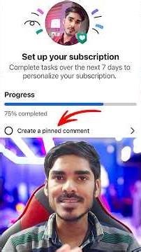 Create a pinned comment facebook subscription 😍 set up your subscription facebook #subscription #fb