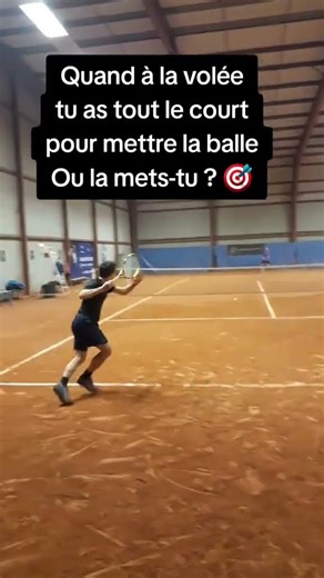 Quand à la volée tu as tout le court pour mettre la balle #tennis #tennisplayer #tennispoint