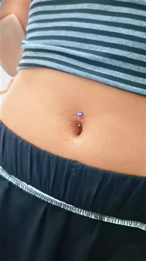 21 reactions | ✨ Floating Belly Button Piercing ✨ Using G23 Titanium...