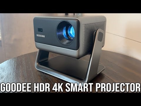 GooDee 4K Smart Projector Review | 3000 ANSI, Auto Focus, Dolby Audio & Built-In Streaming Apps!