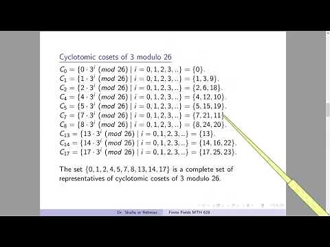 Cyclotomic Cosets and Minimal Polynomials