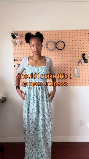 Shaping this fabric into a romper. Sewing dress is simple but decided to make this into a romper instead. #sewing #howtosew #diy #fashiondesign #sewingproject #diyfashion #makeanoutfitwithme #sewwithme #CapCut